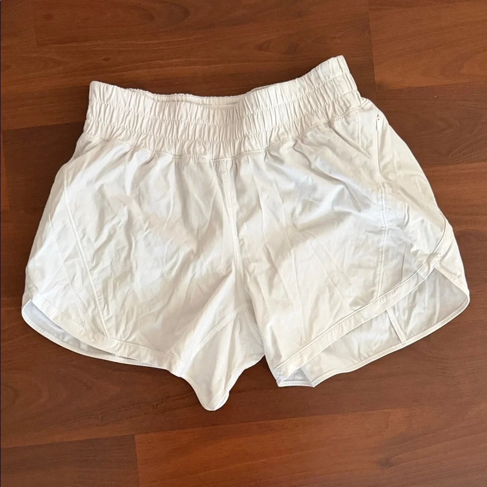 Lululemon Athletica White Athletic Shorts